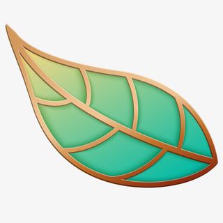 彩色质感装饰卡通叶子设计图免抠