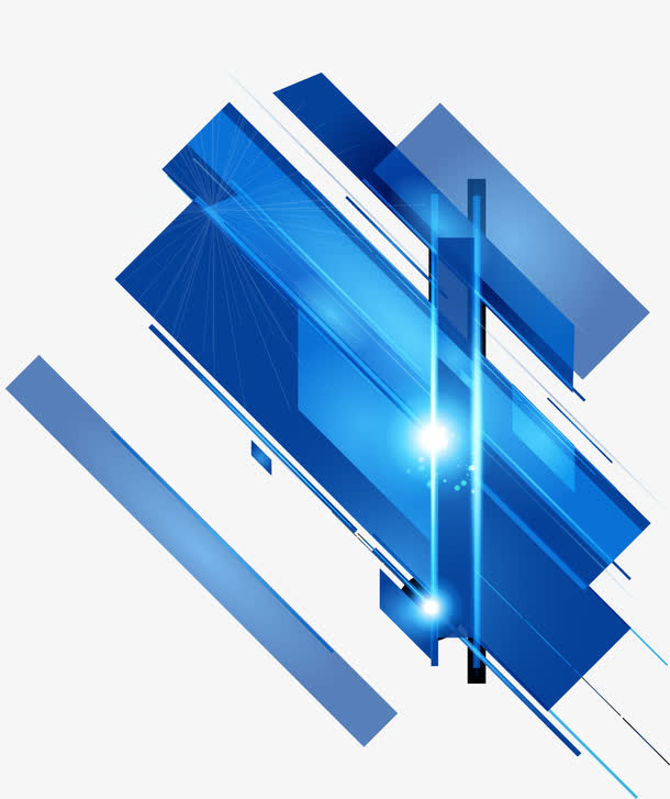 蓝色抽象科技背景矢量素材免抠