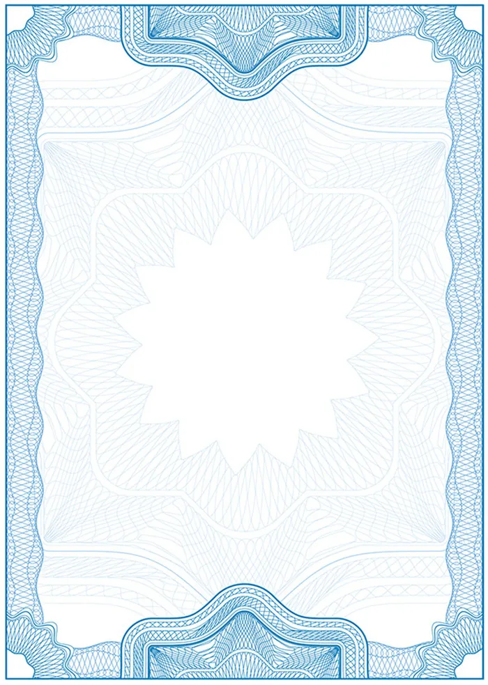 蓝色简约相框背景高清