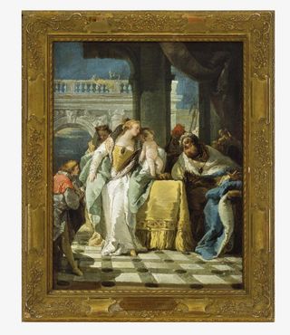 金色油画相框免抠