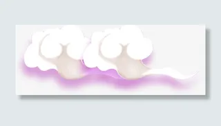 紫色祥云装饰背景素材