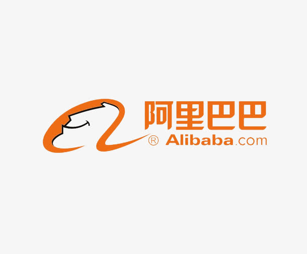 阿里巴巴橘色logo免抠