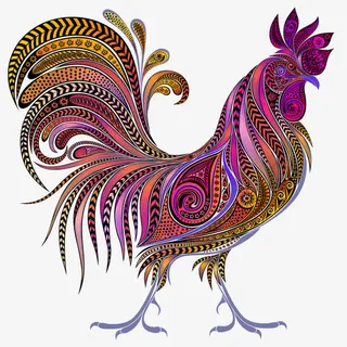 鸡年 新年 喜庆  春节免抠