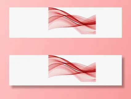 红色线条效果免抠