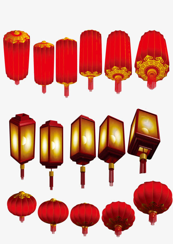 红灯笼大集合免抠
