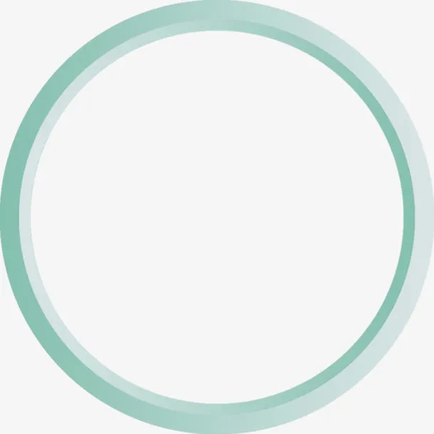 蓝色立体圆环医疗免抠