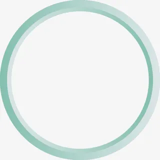 蓝色立体圆环医疗免抠