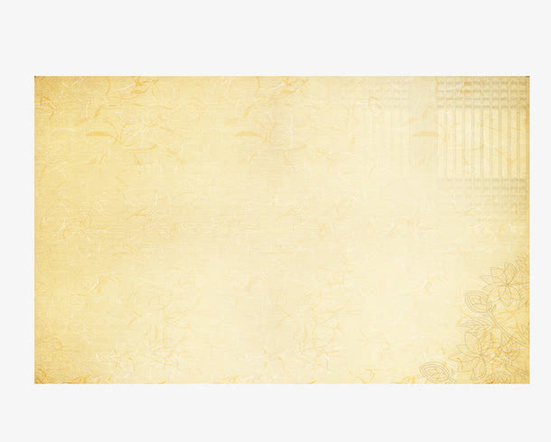 古旧宣纸底纹月黄色晕染感免抠