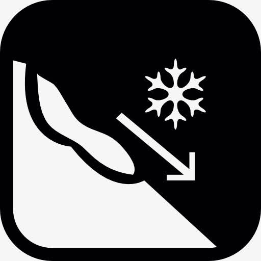 雪崩警告图标免抠
