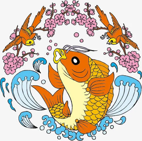 鲤鱼元素免抠