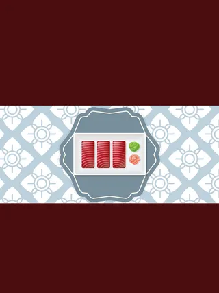 日本寿司文艺花纹背景菜谱矢量素材高清