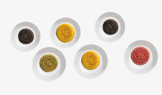 中秋节各种颜色月饼免抠