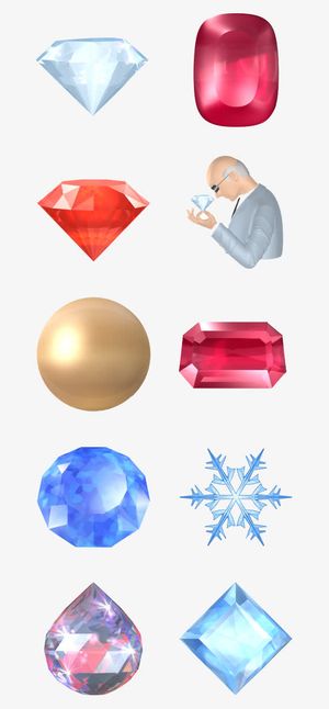 美丽的宝石免抠