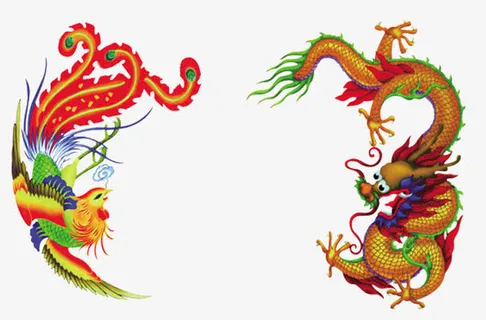 龙凤呈祥PSD分层素材免抠 龙凤呈祥PSD分层素材免抠