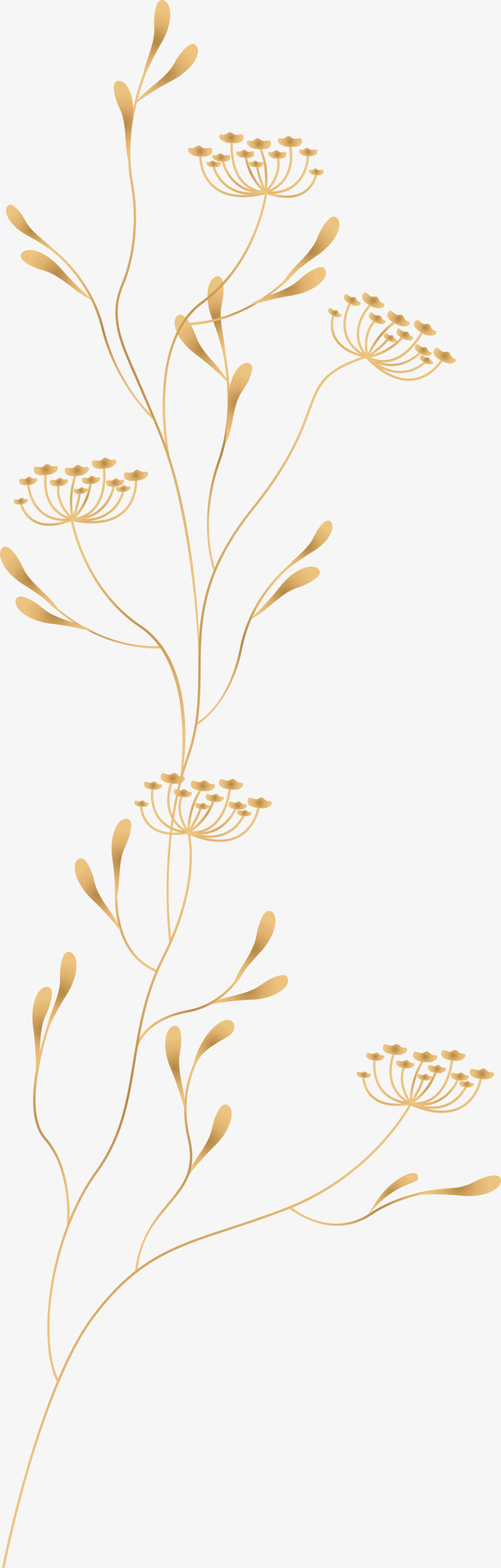 精致花卉图案素材免抠