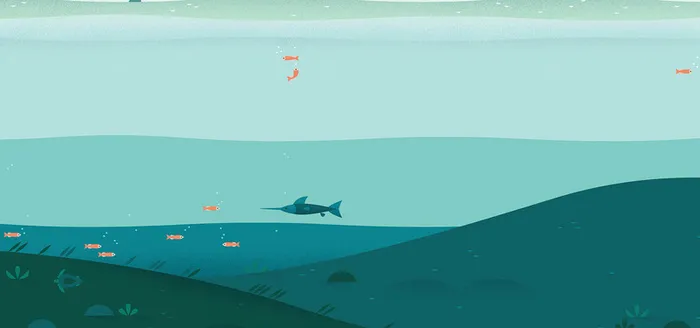 卡通海底背景图高清