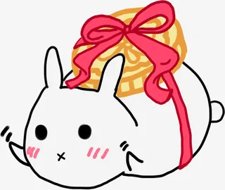 中秋节可爱月饼月兔图案免抠