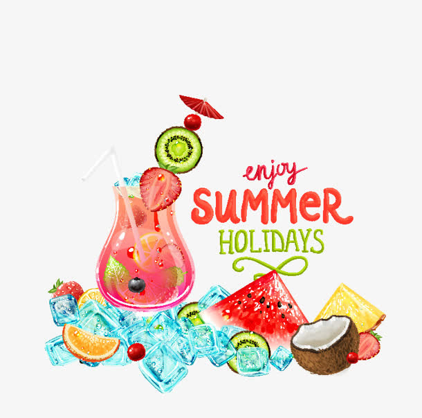 手绘卡通夏季水果免抠
