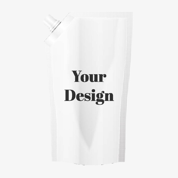 手绘果汁空白包装袋免抠