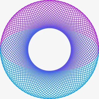 渐变炫酷线条圆圈免抠