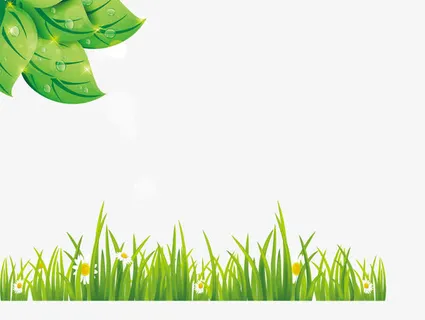 清明节树叶草丛免抠