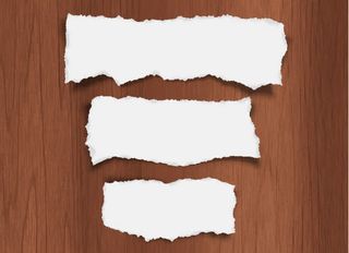 创意纸张卡片标签免抠