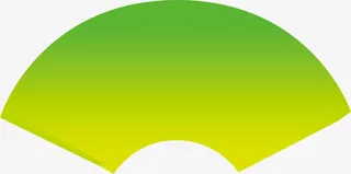 扇形渐变色banna横幅免抠