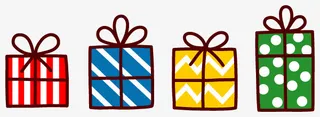手绘礼物免抠