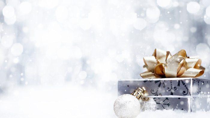 平安夜节日礼物雪花浪漫海报高清