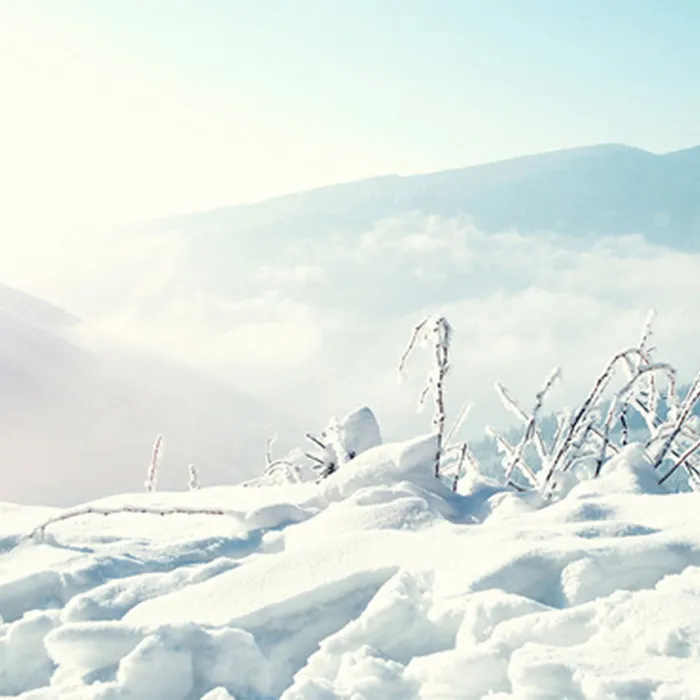 简约雪景风景背景图高清