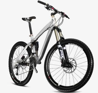 银色仰视实物自行车免抠素材免抠