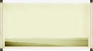 米白色山水卷轴七夕免抠