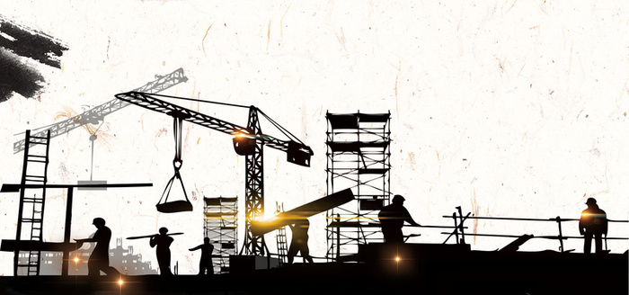 五一劳动节黑色科技教育工地banner高清