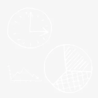 手绘的时钟免抠