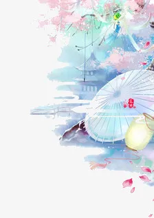 彩绘伞免抠