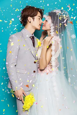 欧式复古婚纱摄影免抠背景H5背景元素