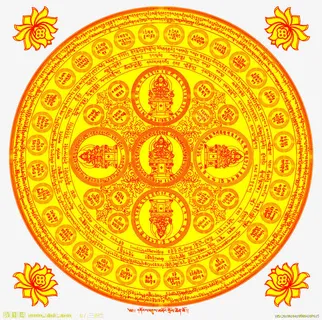 五方神佛素材免抠