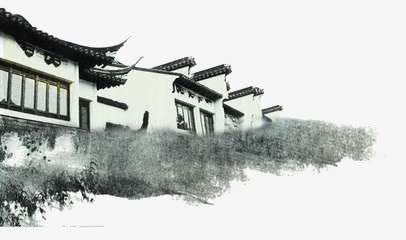 手绘建筑免抠