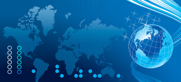 科技背景海报免抠