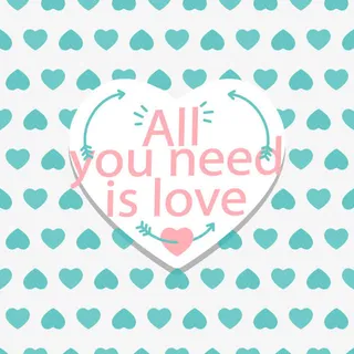 绿色爱心背景图