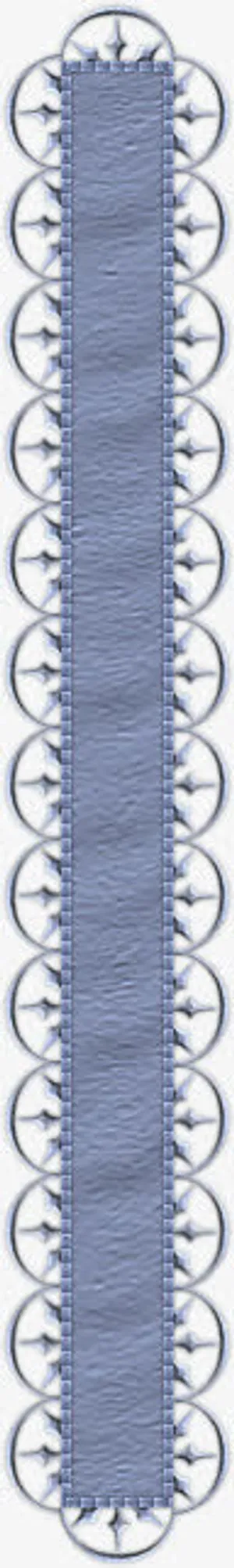 蓝色布条圆环边框海报背景