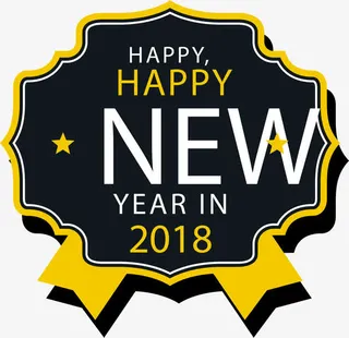 新年促销标签免抠