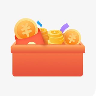 插画金币小元素免抠