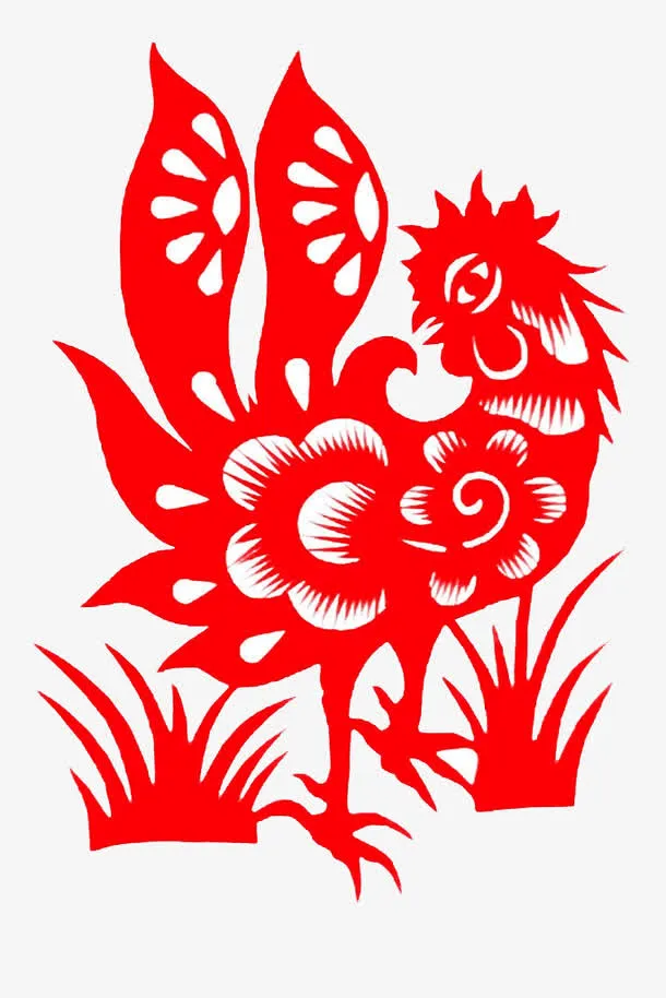 鸡年元素免抠