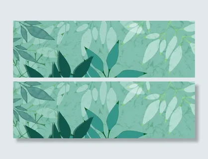 叶子底纹花纹绿色背景高清