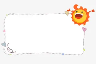 卡通文字框免抠