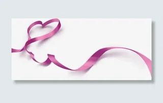飘逸爱心丝带免抠图片免抠