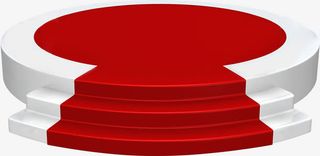 红色卡通冠军领奖台免抠