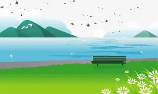 矢量春天风景免抠