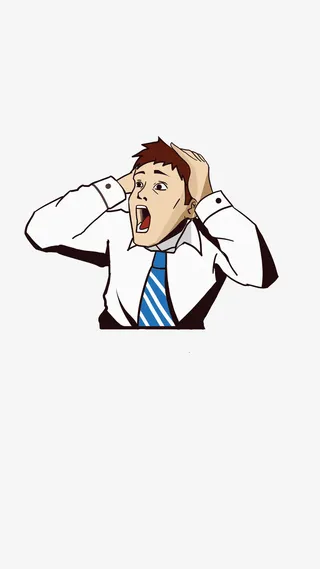 震惊小人表情免抠